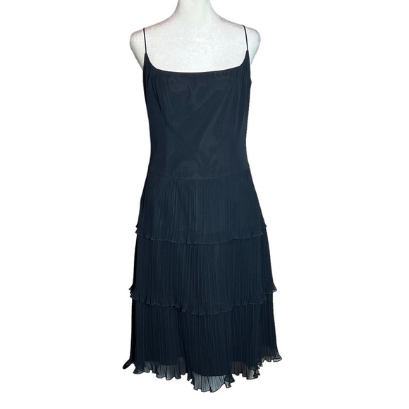 ABS Allen Schwartz Dresses & Skirts - ABS Allen Schwartz Black Ruffle Tiered Cocktail Dress, Size 6